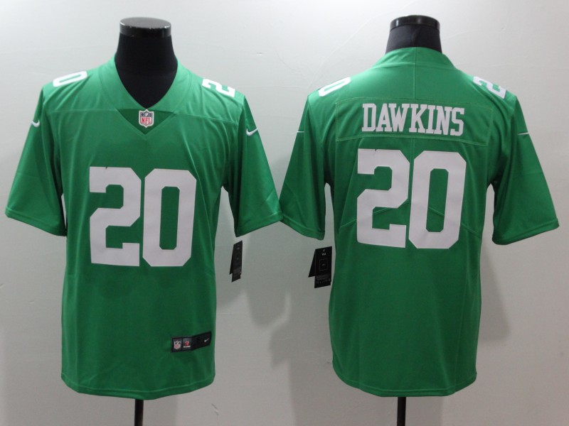 Men's Philadelphia Eagles Brian Dawkins #20 Green Jersey
